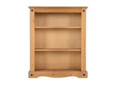 Seconique Corona Pine Low Wooden Bookcase