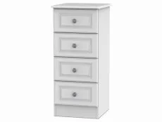 Welcome Welcome Pembroke White Ash 4 Drawer Narrow Chest of Drawers (Assembled)