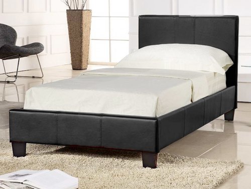 3ft Single Upholstered Leather Bed Frames
