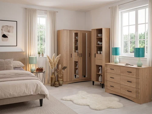 Seconique Tessa Natural Oak Bedroom Furniture
