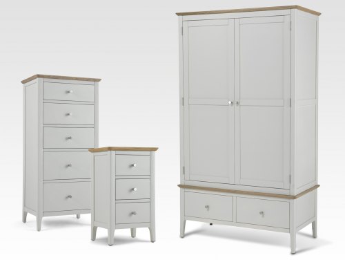 Archers Cotswold Grey and Oak Assembled Bedroom Furniture