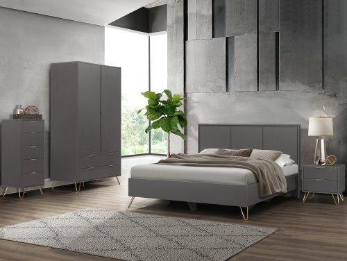 Birlea Arlo Charcoal Flat Packed Bedroom Furniture