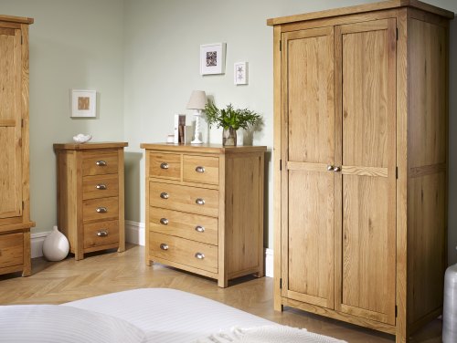 Birlea Woburn Oak Assembled Bedroom Furniture