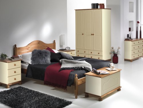 Furniture To Go Copenhagen Cream and Pine Flat Packed Bedroom Furniture