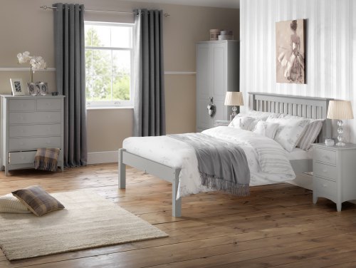 Julian Bowen Cameo Dove Grey Flat Packed Bedroom Furniture
