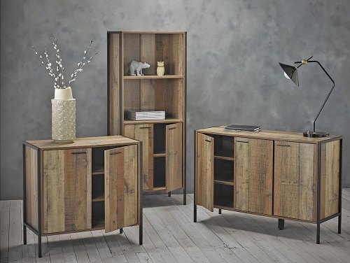 LPD Hoxton Rustic Oak Flat Packed Living Room Furniture