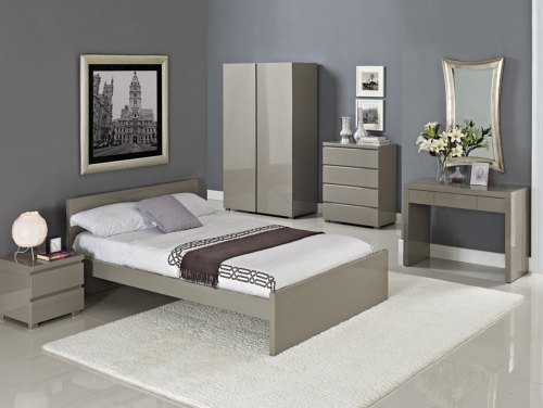 LPD Puro Stone Gloss Flat Packed Bedroom Furniture