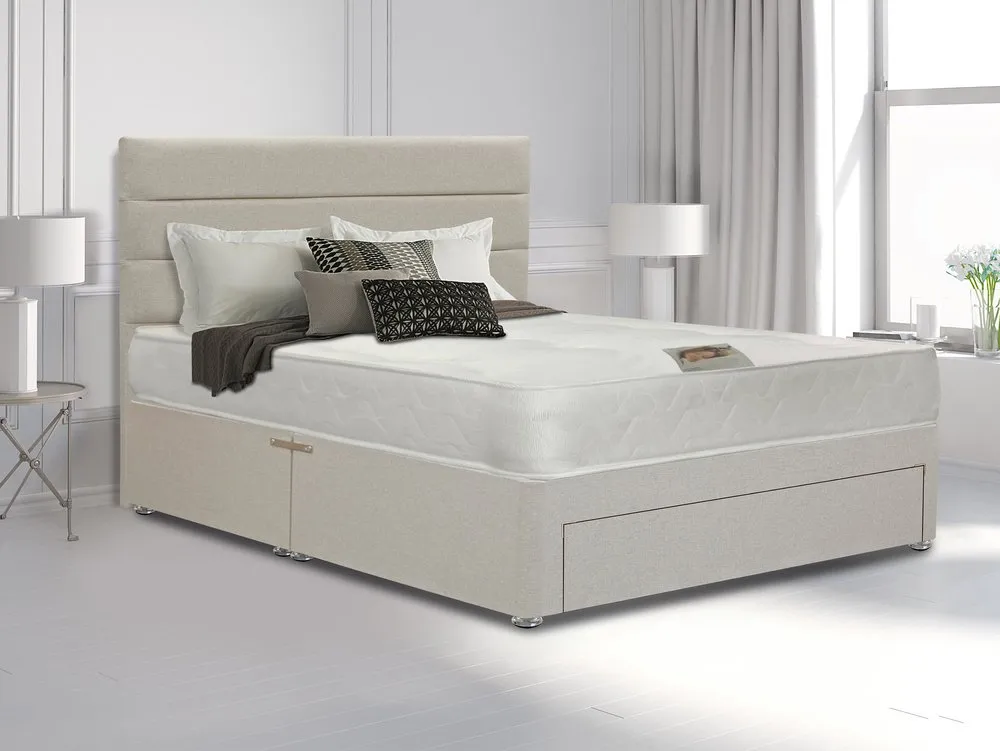 Deluxe Deluxe Super Damask Orthopaedic Extra Long Divan Bed