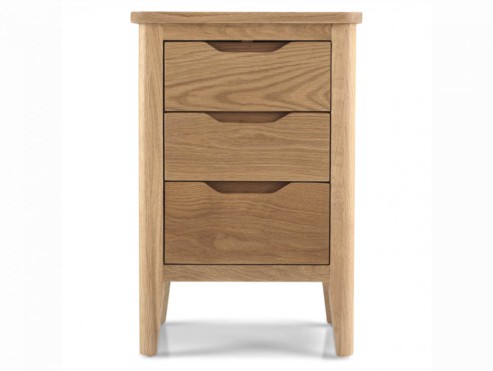 Archers Archers Keswick 3 Drawer Oak Wooden Bedside Cabinet (Assembled)