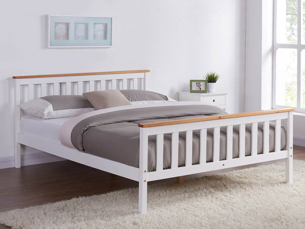Oak Wooden Bed Frame, Painted Wooden Bed Frames King