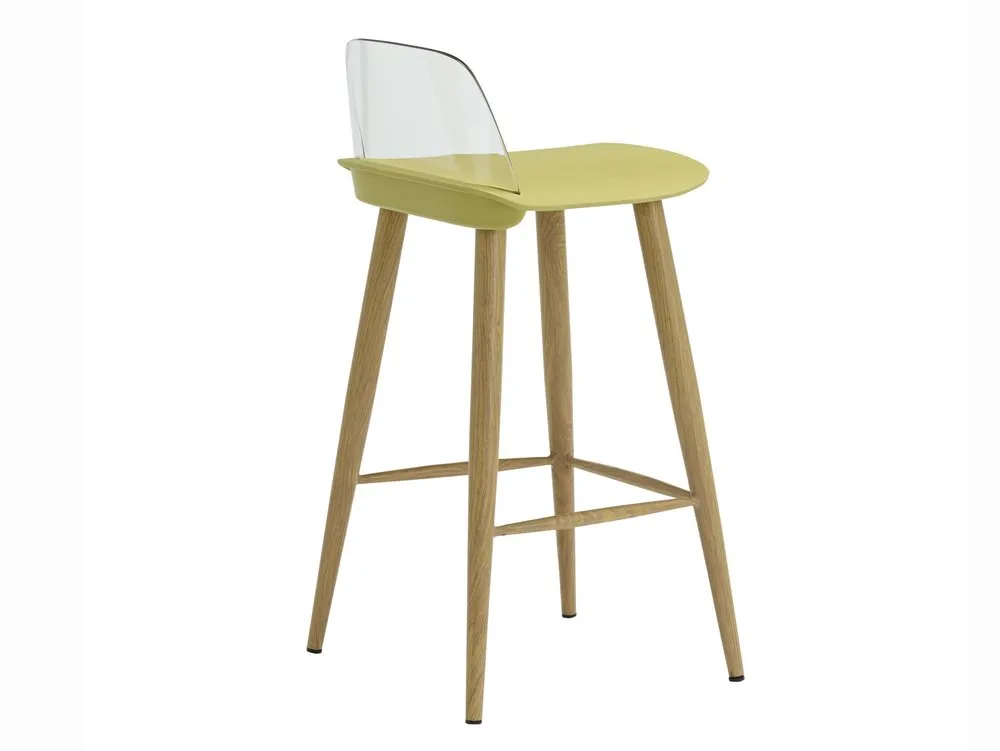 LPD LPD Chelsea Lime and Oak Bar Stools ( Pack of 2)