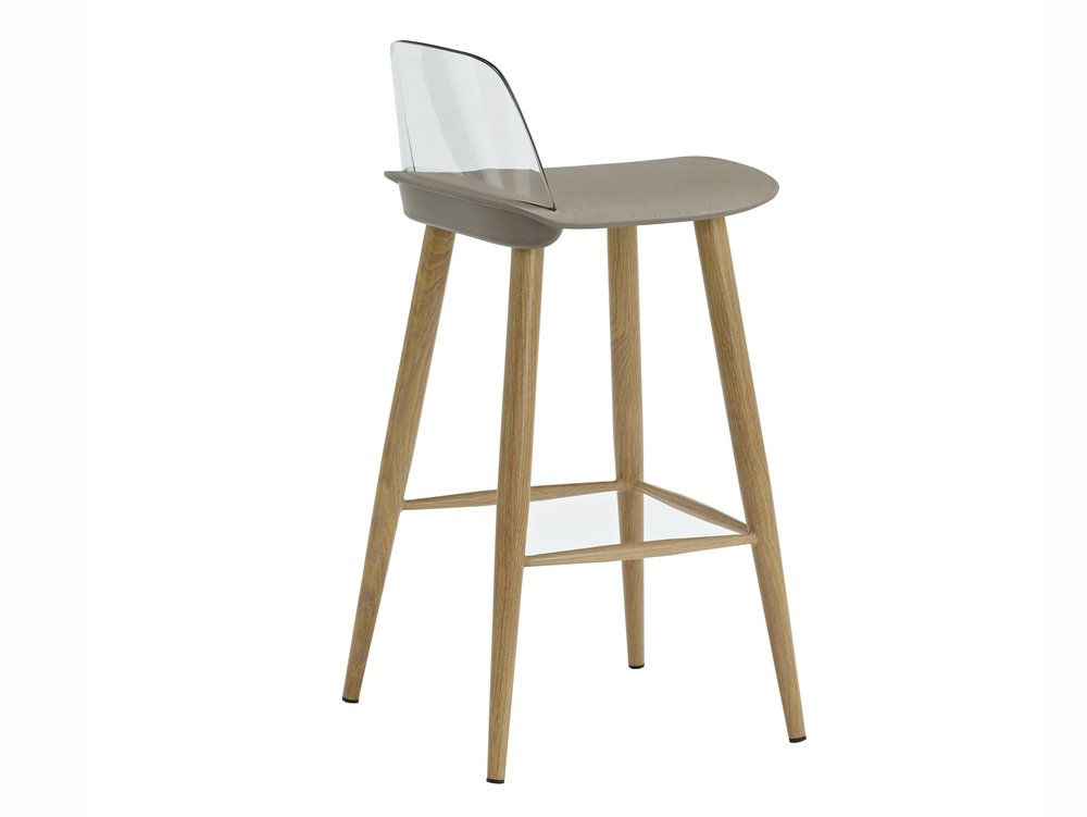 LPD LPD Chelsea Stone and Oak Bar Stools ( Pack of 2)