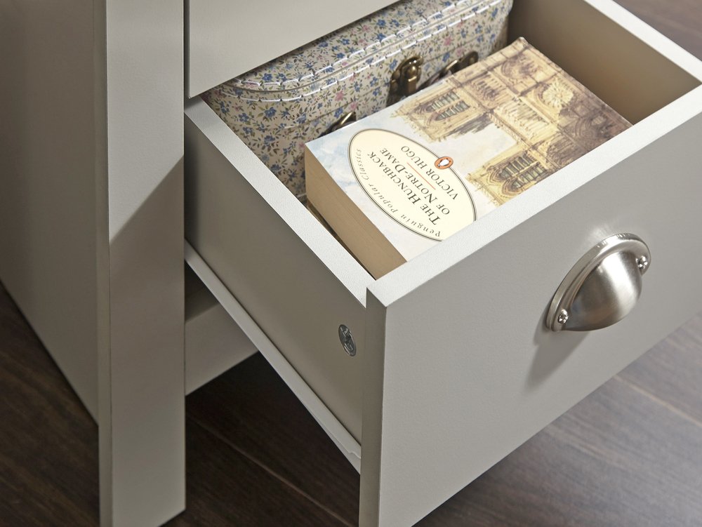 GFW GFW Lancaster Grey and Oak 3 Piece Bedroom Furniture Package (Flat Packed)