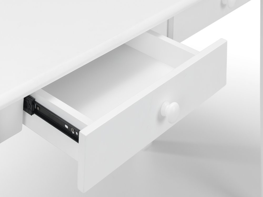 Julian Bowen Julian Bowen Carrington White 2 Drawer Desk (Flat Packed)