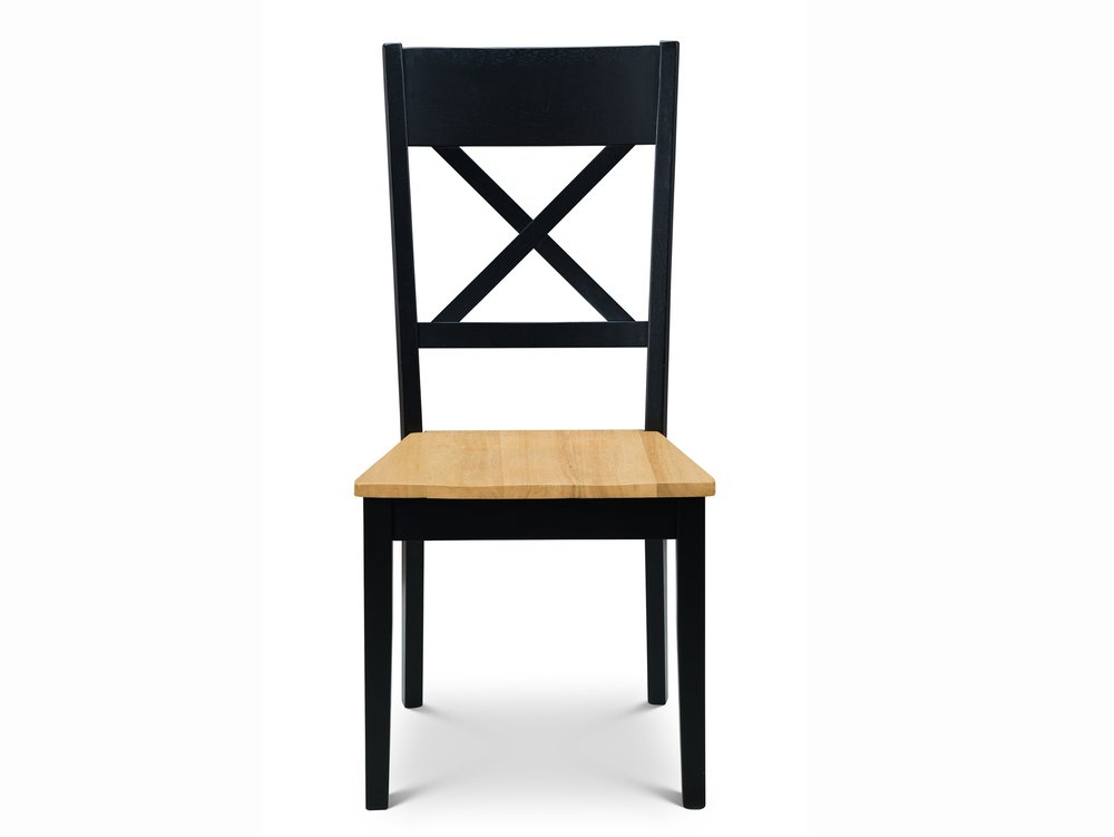 Julian Bowen Julian Bowen Hockley Black and Light Oak Dining Table and 4 Chairs plus Bench Set