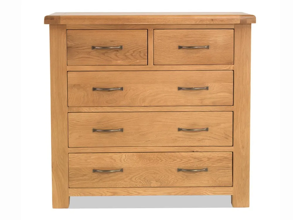 Archers Archers Ambleside 2 Over 3 Oak Wooden Chest of Drawers (Assembled)