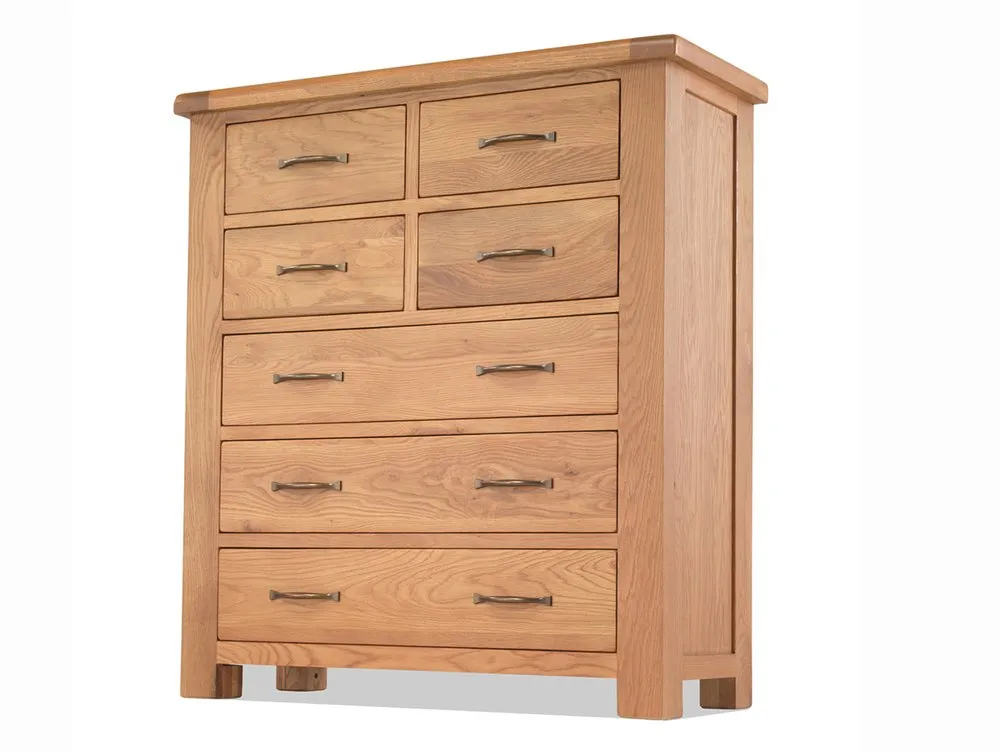 Archers Archers Ambleside 4 Over 3 Oak Wooden Chest of Drawers (Assembled)