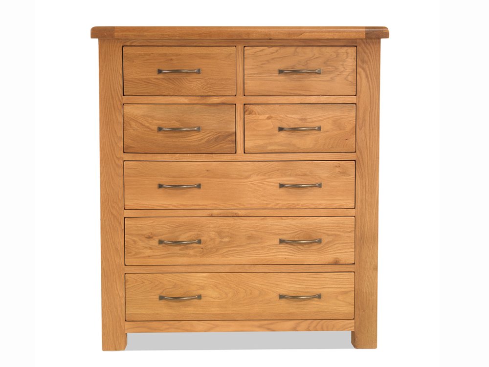 Archers Archers Ambleside 4 Over 3 Oak Wooden Chest of Drawers (Assembled)