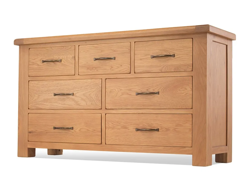 Archers Archers Ambleside 7 Drawer Oak Wooden Chest of Drawers (Assembled)