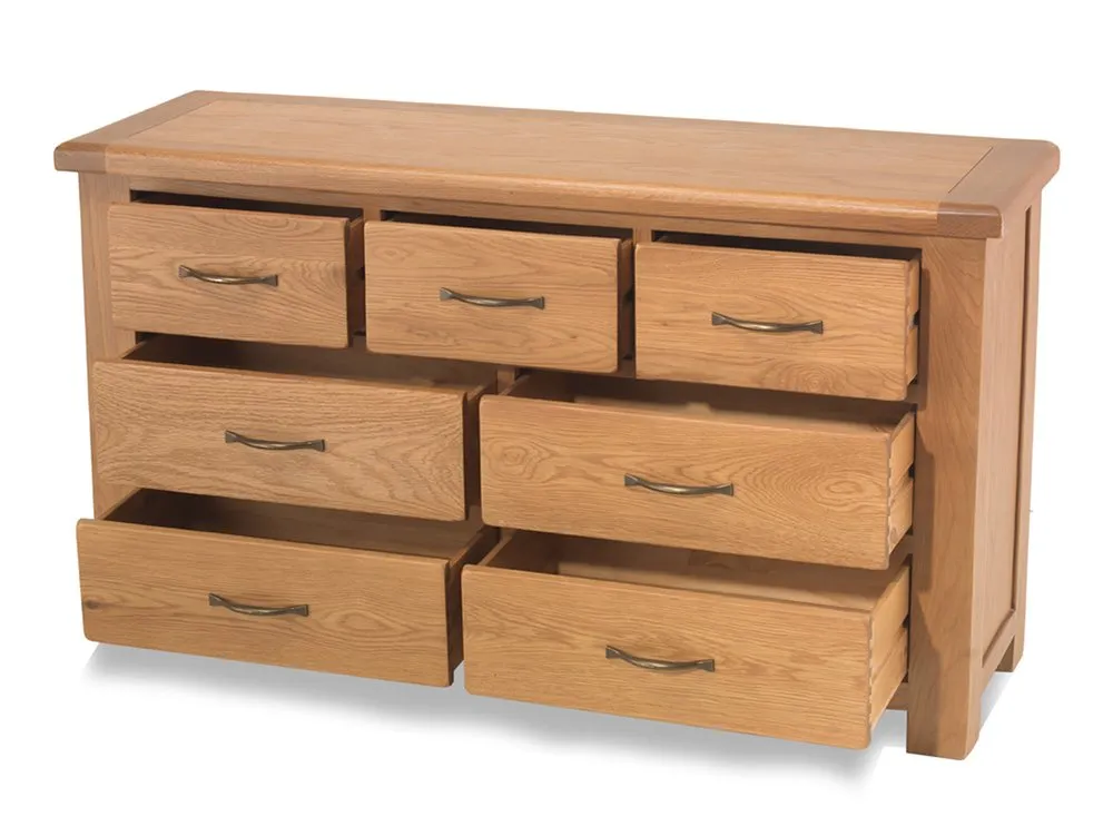 Archers Archers Ambleside 7 Drawer Oak Wooden Chest of Drawers (Assembled)