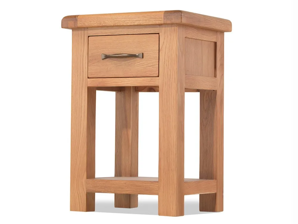 Archers Archers Ambleside 1 Drawer Oak Wooden Bedside Table (Assembled)