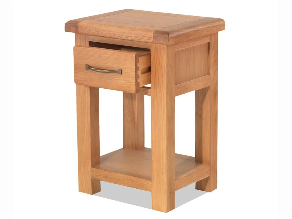 Archers Archers Ambleside 1 Drawer Oak Wooden Bedside Table (Assembled)