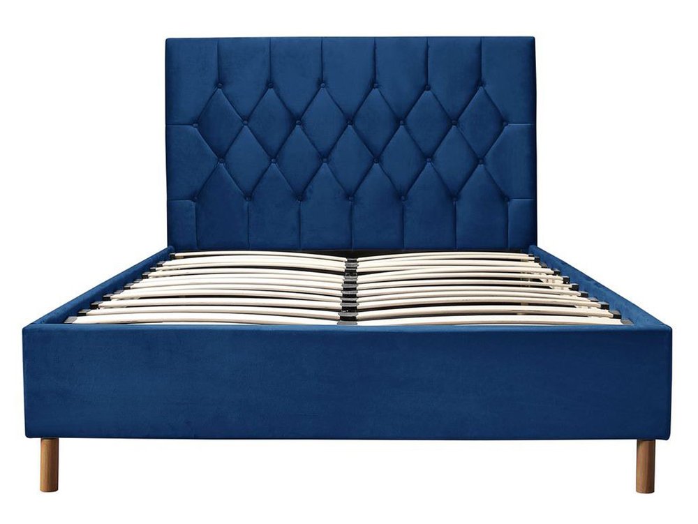 Birlea Birlea Loxley 4ft6 Double Midnight Blue Upholstered Fabric Bed Frame