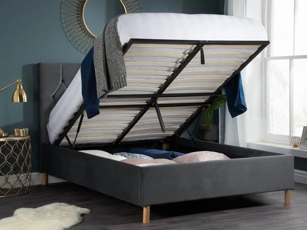 Birlea Birlea Loxley Grey Fabric Ottoman Bed Frame