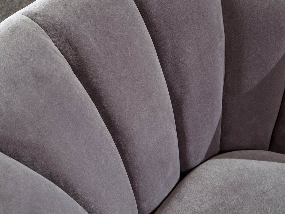 GFW GFW Pettine Grey Upholstered Fabric Accent Chair