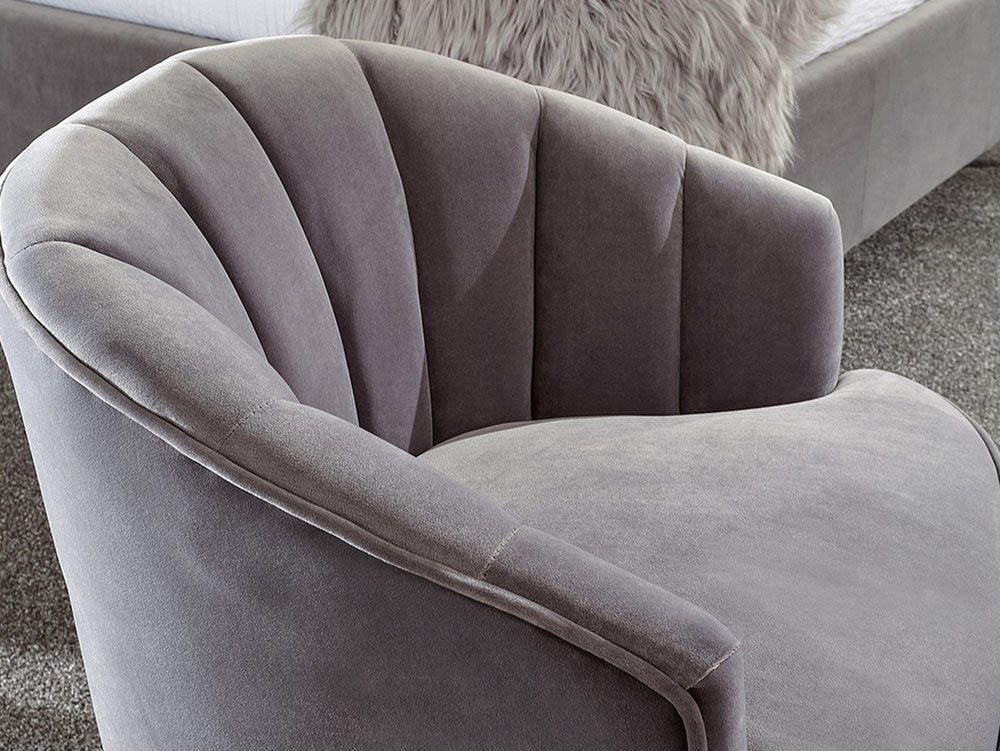 GFW GFW Pettine Grey Upholstered Fabric Accent Chair
