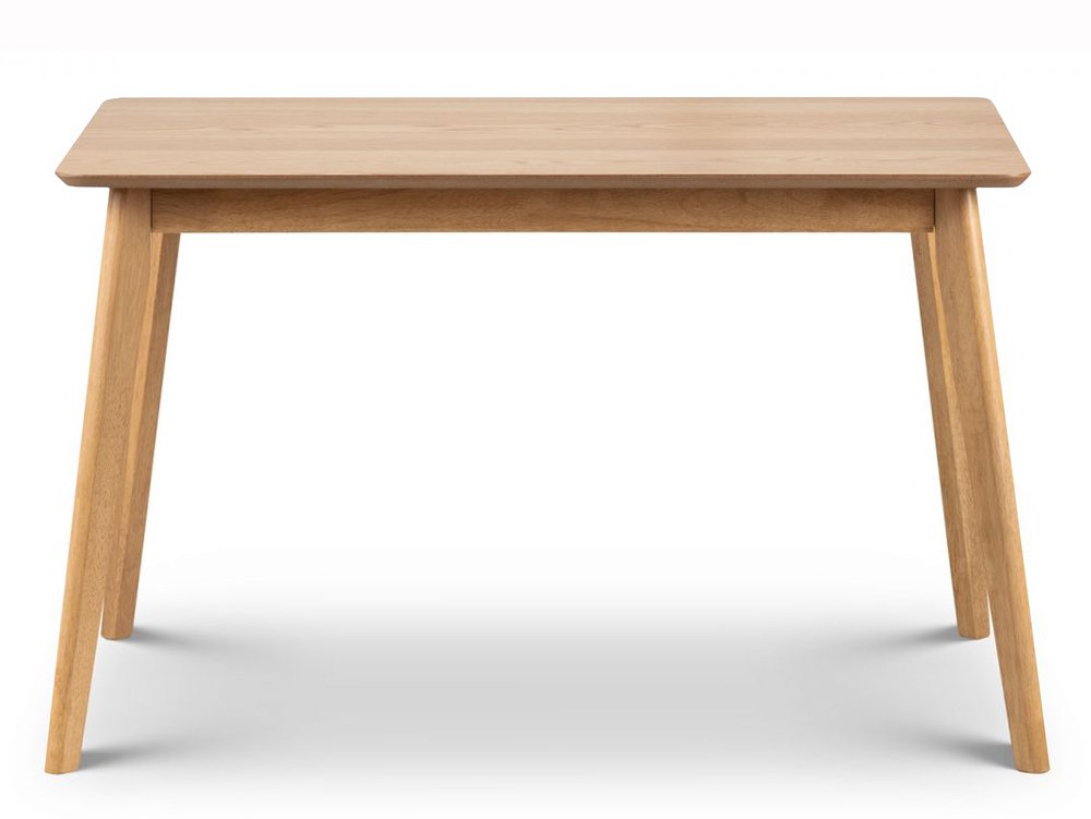 Julian Bowen Julian Bowen Boden 118cm Oak Veneer Dining Table and 4 Lars Chairs Set