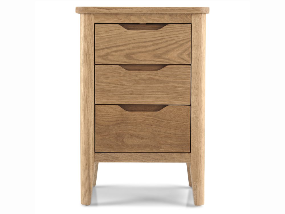 Archers Archers Keswick 3 Drawer Oak Wooden Bedside Cabinet (Assembled)
