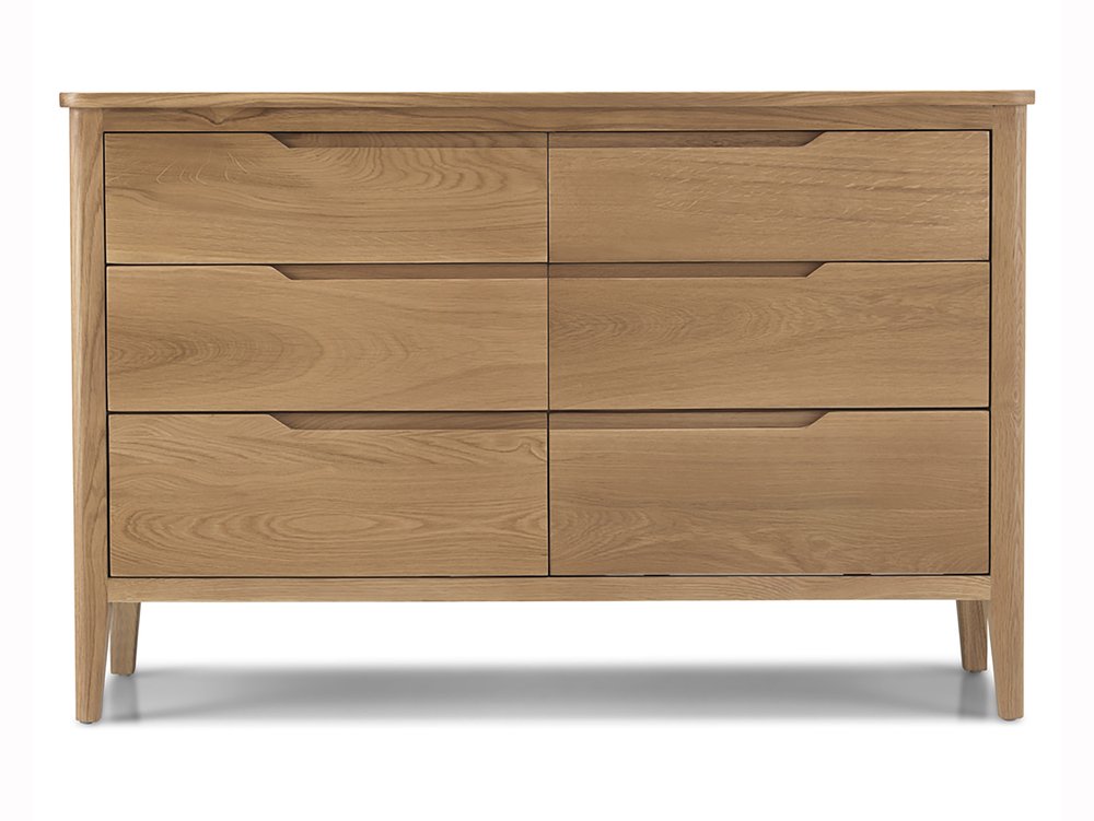 Archers Archers Keswick 6 Drawer Oak Wooden Wide Chest of Drawers (Assembled)