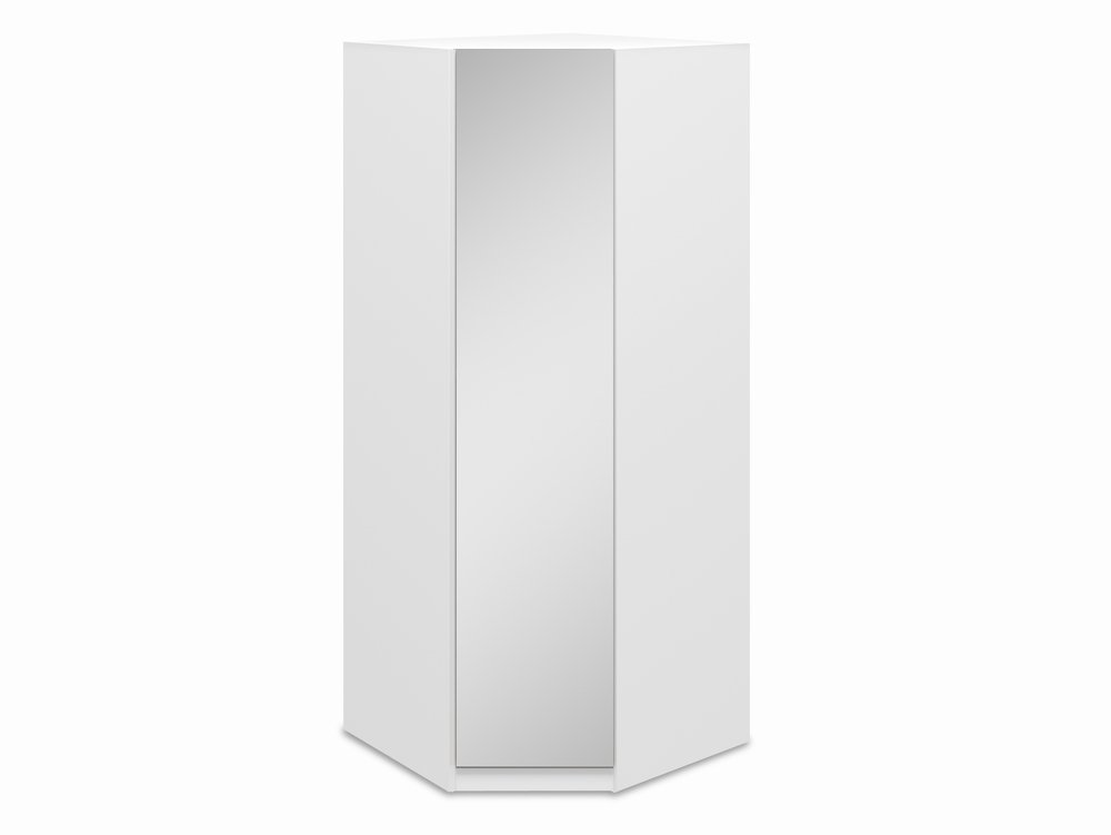 Harmony Harmony Moritz White Mirrored Corner Wardrobe (Flat Packed)