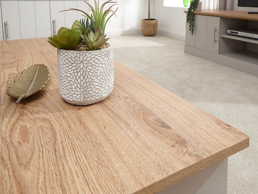 GFW GFW Kendal Grey and Oak Coffee Table (Flat Packed)