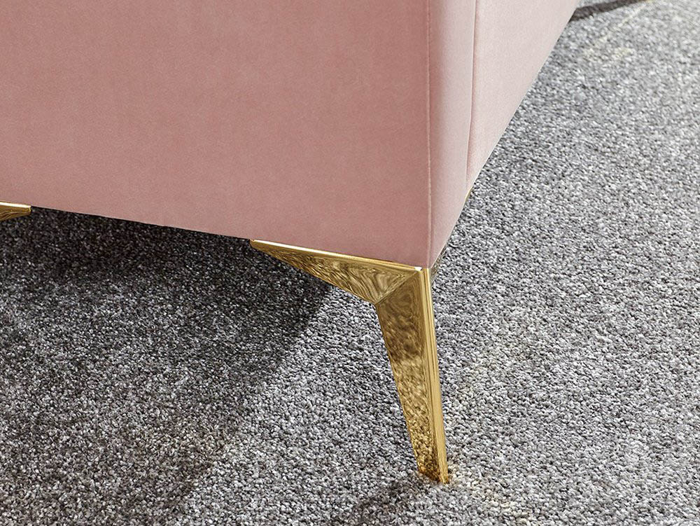GFW GFW Pettine Pink Upholstered Fabric Ottoman Storage Bench (Flat Packed)
