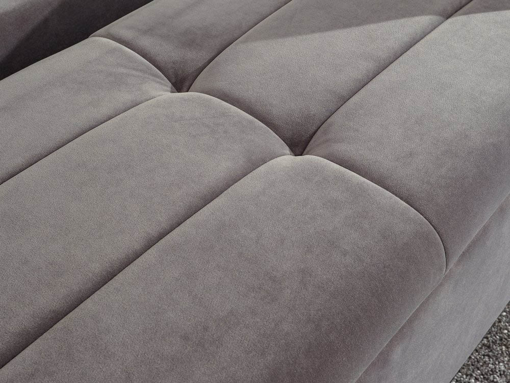Gfw Pettine Grey Upholstered Fabric, Gfw Pettine 4ft6 Double Grey Upholstered Fabric Ottoman Bed Frame