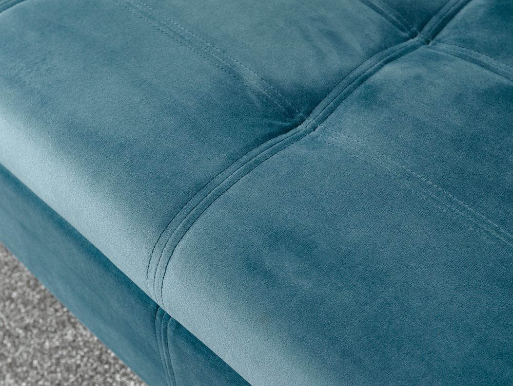GFW GFW Osborne Teal Upholstered Fabric Ottoman Storage Bench (Flat Packed)