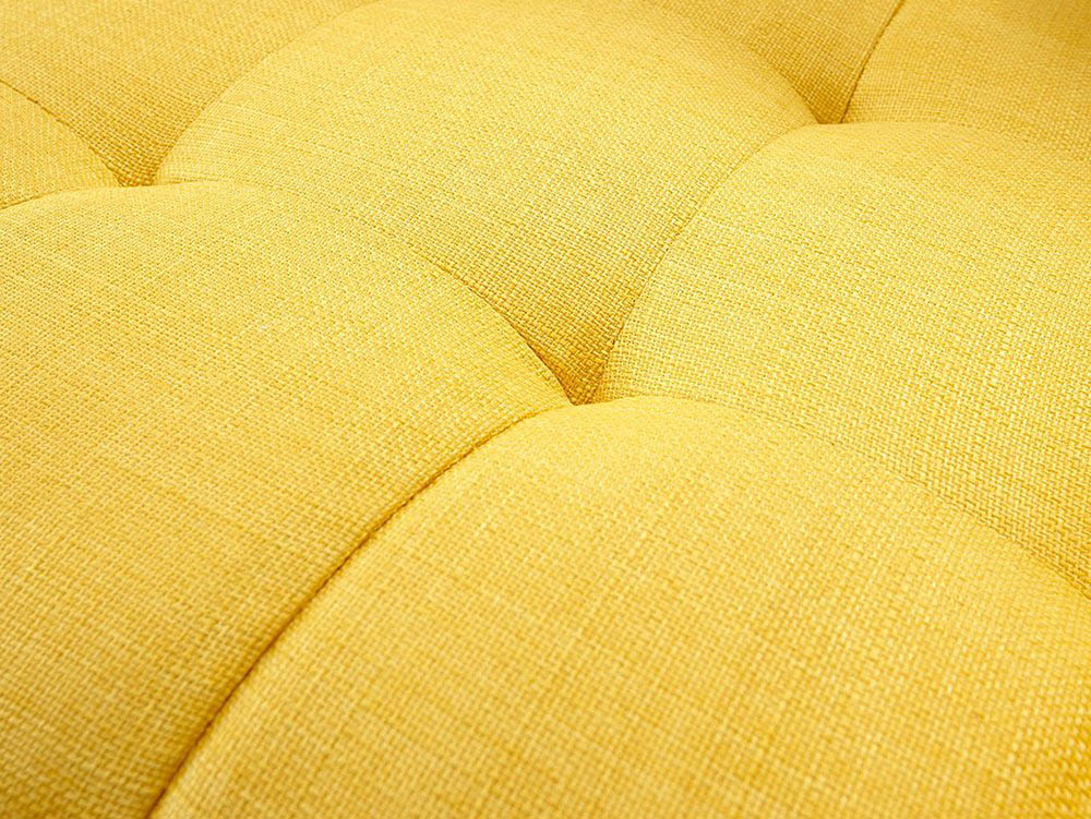 GFW GFW Milan Mustard Upholstered Fabric Bench