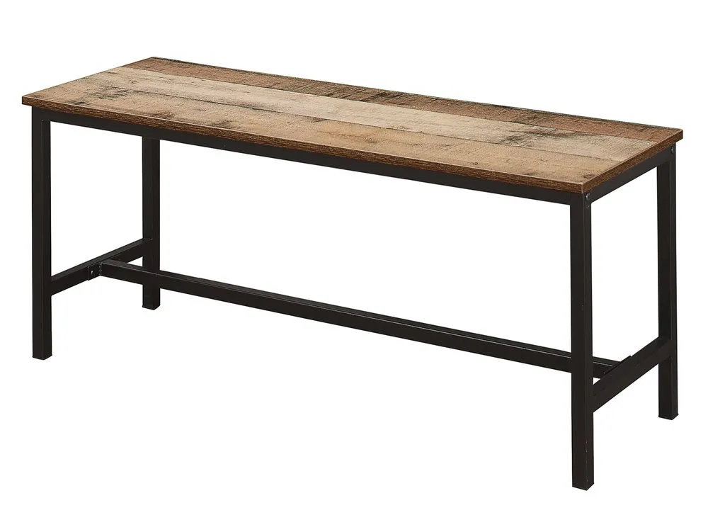 Birlea Furniture & Beds Birlea Urban Rustic Dining Table and 2 Bench Set