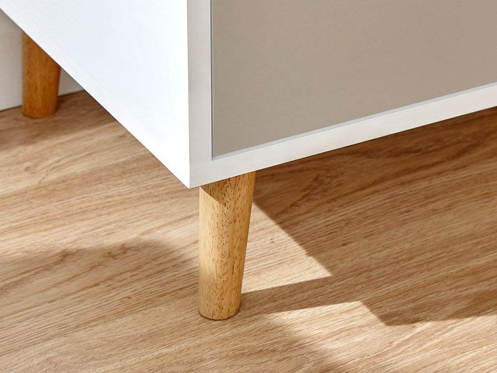 GFW GFW Delta White and Grey 2 Door 2 Drawer Large Sideboard (Flat Packed)