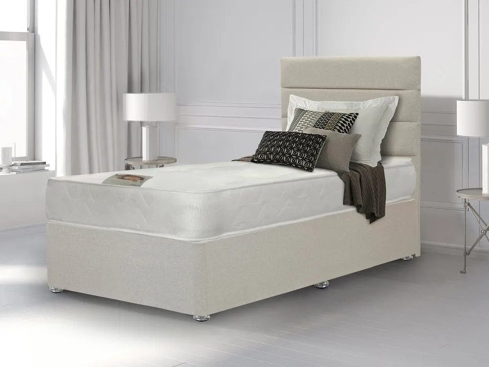Deluxe Deluxe Super Damask Orthopaedic 3ft6 Large Single Divan Bed