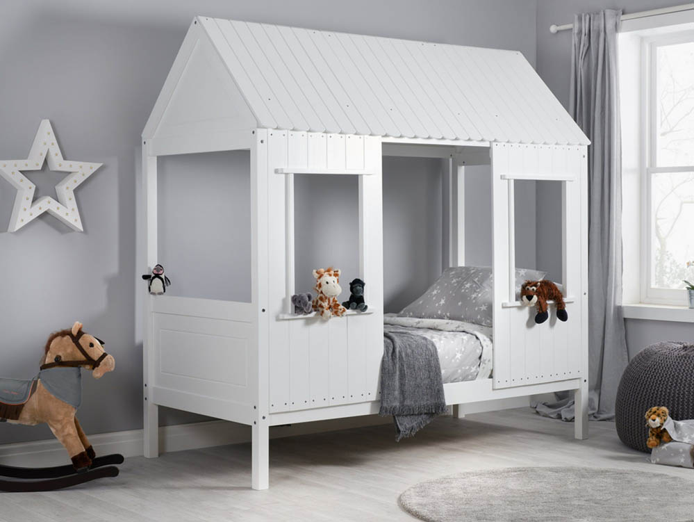 Birlea Birlea Treehouse 3ft Single White Wooden Bed Frame
