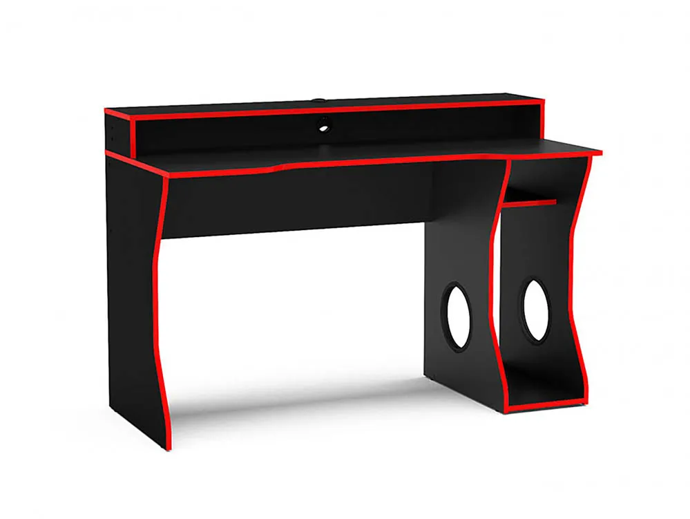 Birlea Birlea Enzo Black and Red Gaming Computer Desk