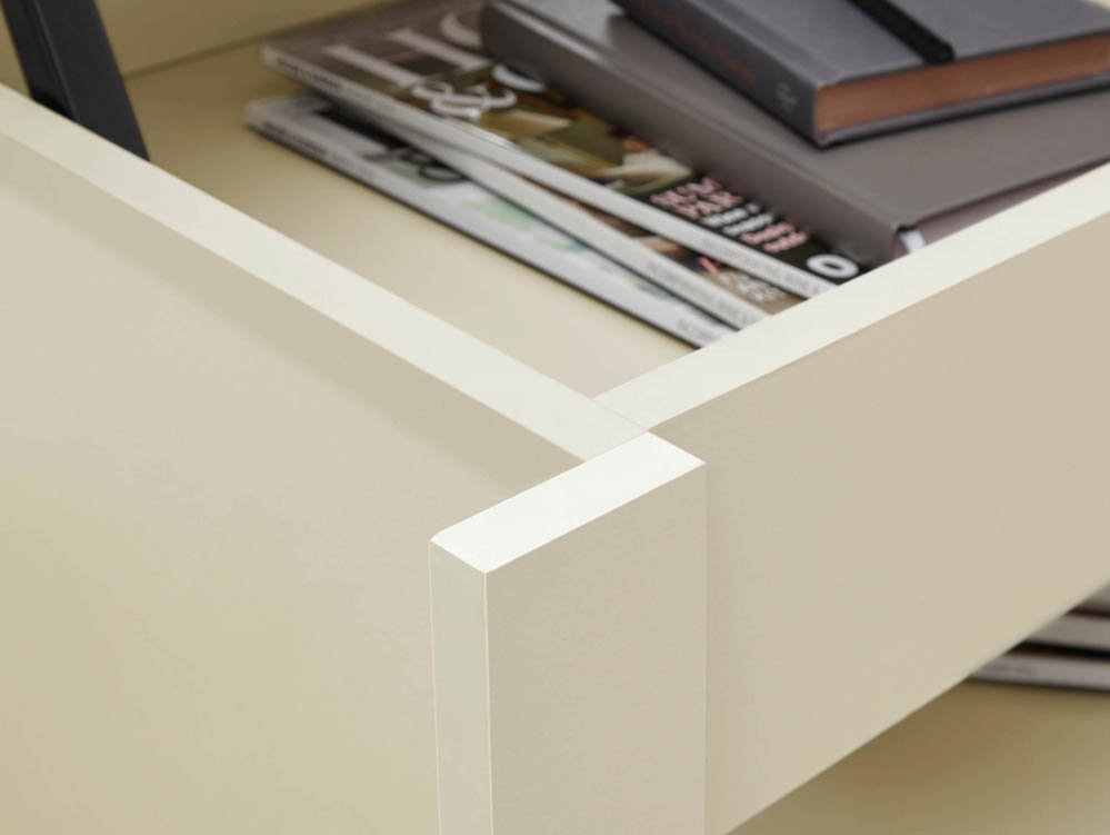 GFW GFW Lancaster Cream and Oak Lift Up Coffee Table (Flat Packed)