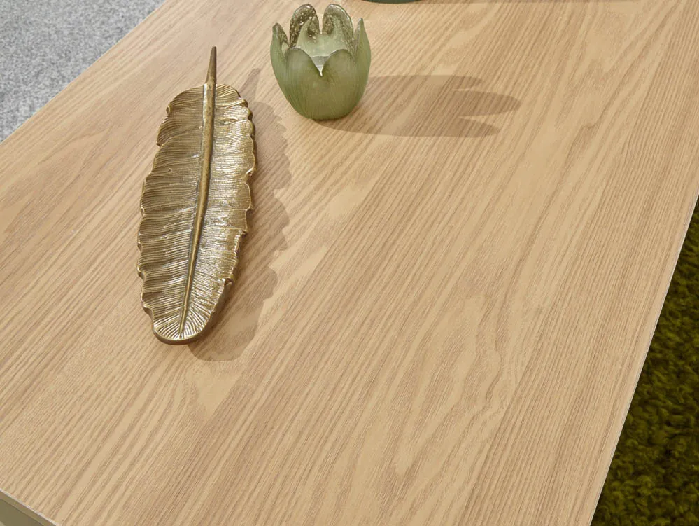 GFW GFW Lancaster Grey and Oak Lift Up Coffee Table