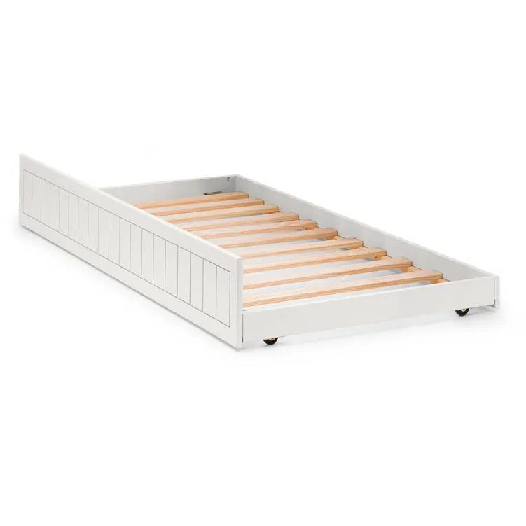 Julian Bowen Julian Bowen Maine Bookcase Surf White Trundle Under Bed Frame