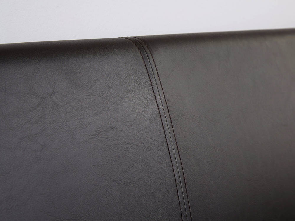 GFW GFW Ascot 5ft King Size Black Upholstered Faux Leather Ottoman Bed Frame