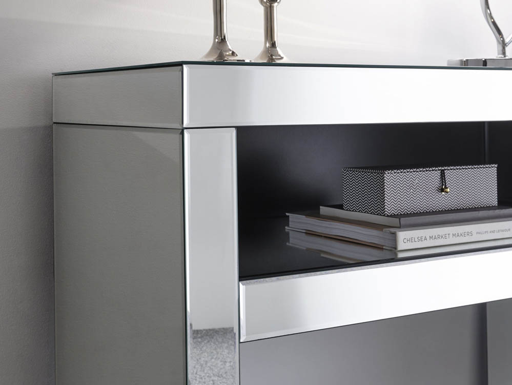 GFW GFW Capri Mirrored Console Table (Flat Packed)