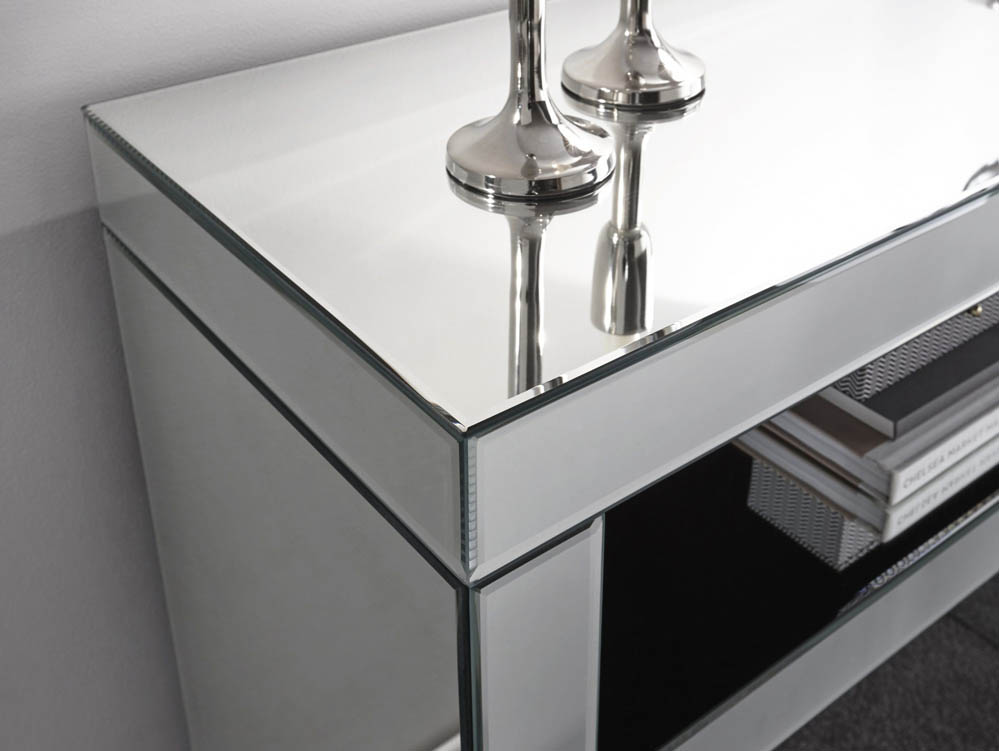 GFW GFW Capri Mirrored Console Table (Flat Packed)